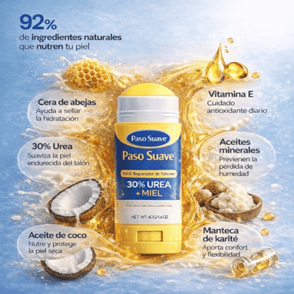 Paso Suave® – Stick reparador para talones secos