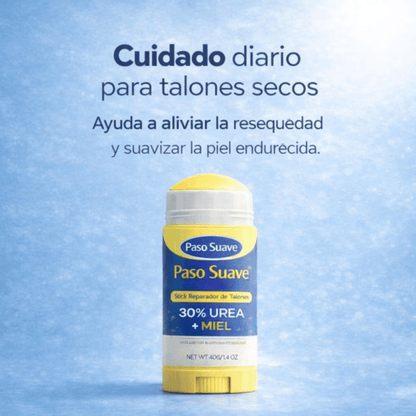 Paso Suave® – Stick reparador para talones secos